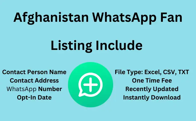 Afghanistan whatsapp fan