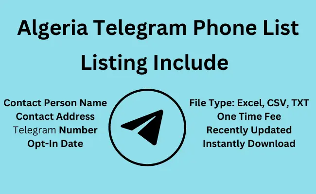 Algeria telegram phone list