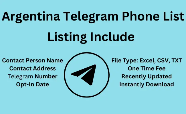 Argentina telegram phone list