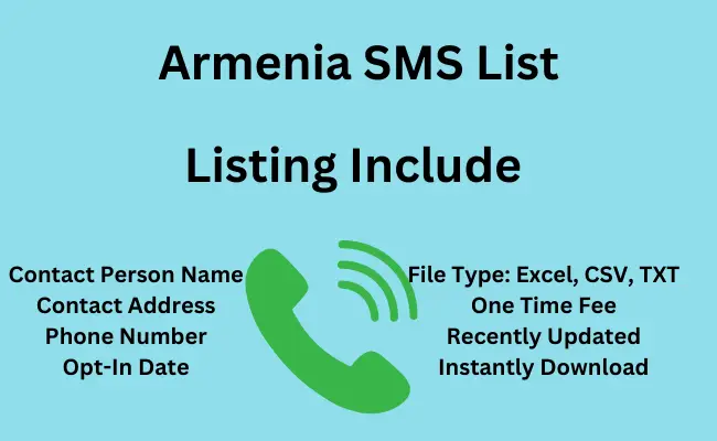 Armenia sms list