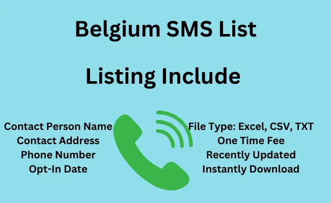 Belgium sms list