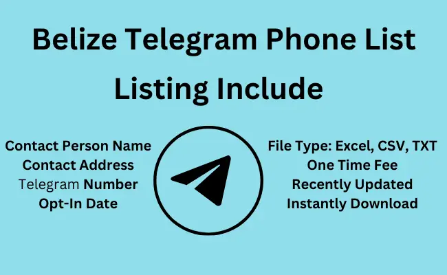 Belize telegram phone list