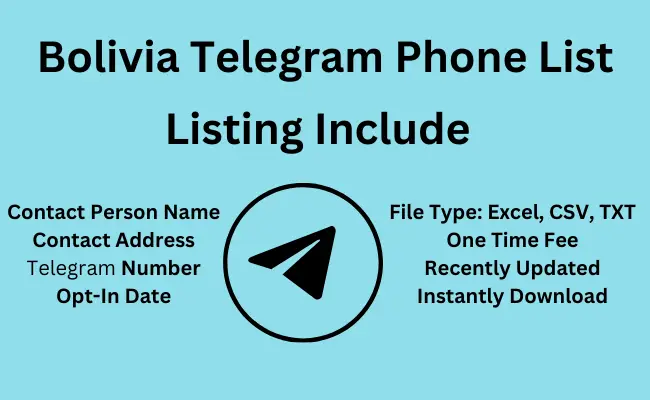 Bolivia telegram phone list