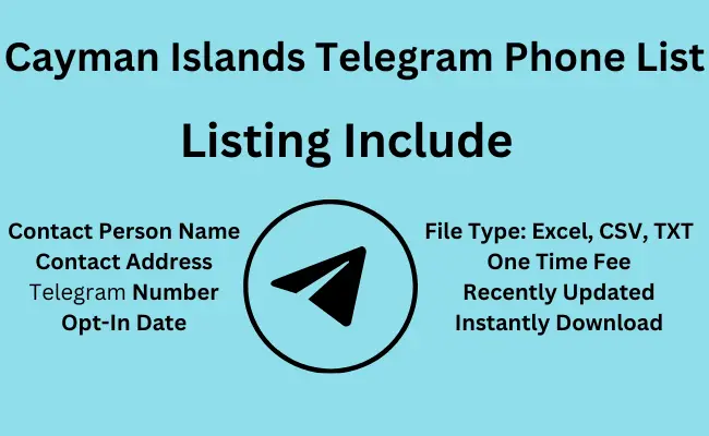 Cayman Islands telegram phone list