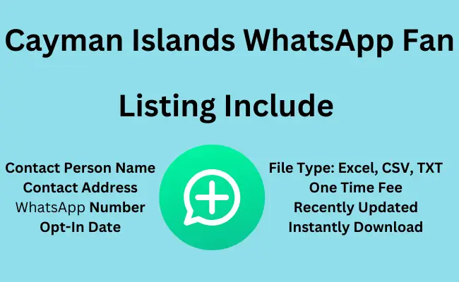 Cayman Islands whatsapp fan