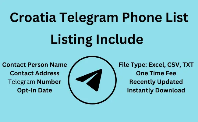 Croatia telegram phone list