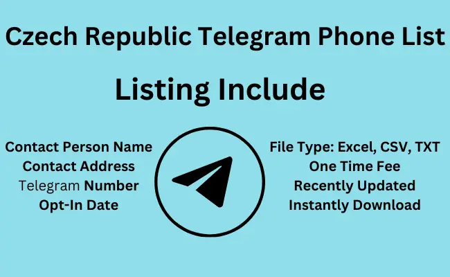 Czech Republic telegram phone list