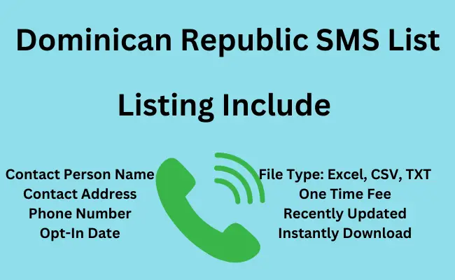 Dominican Republic sms list