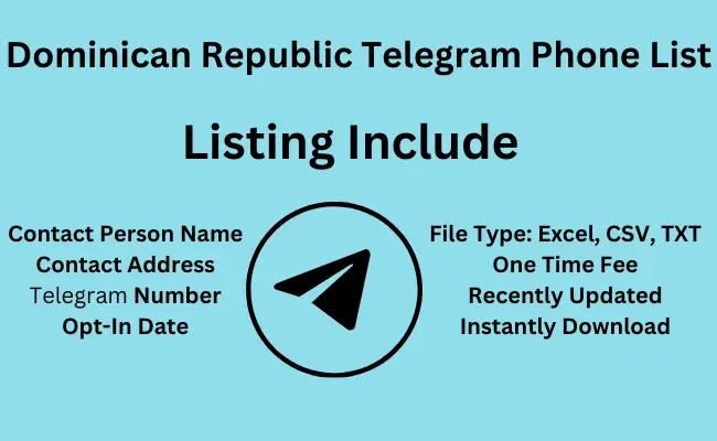 Dominican Republic telegram phone list