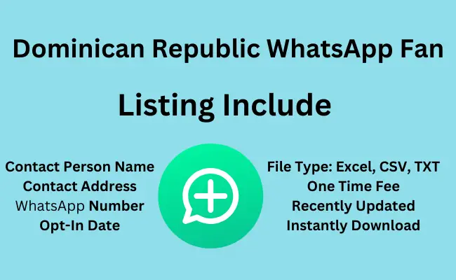 Dominican Republic whatsapp fan