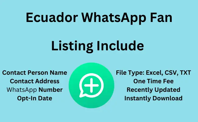 Ecuador whatsapp fan