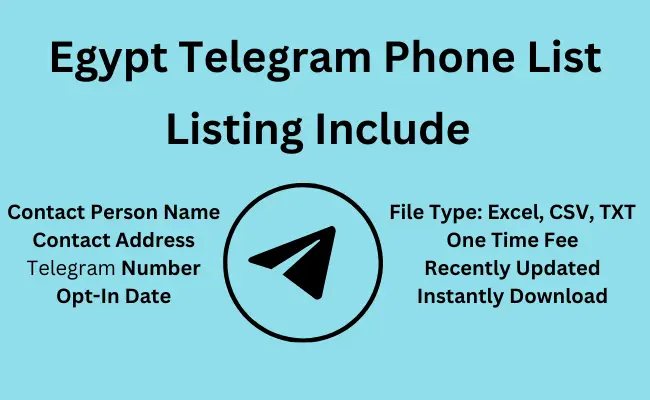 Egypt telegram phone list