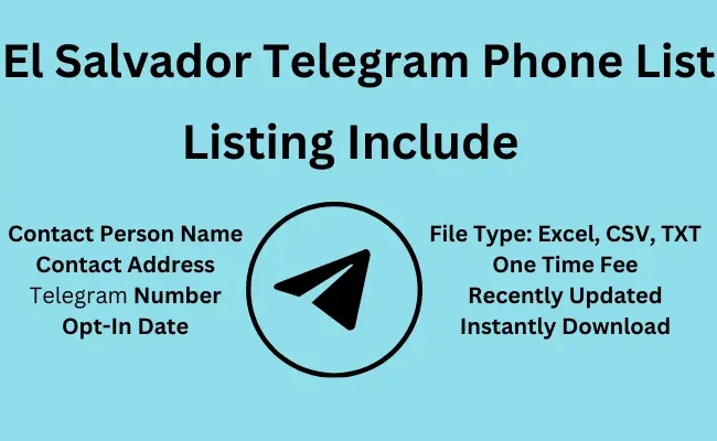 El Salvador telegram phone list