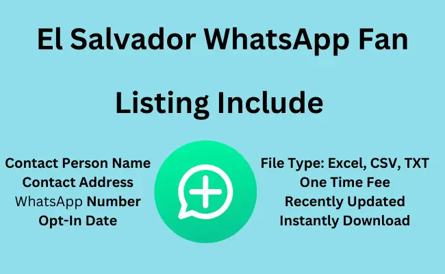 El Salvador whatsapp fan