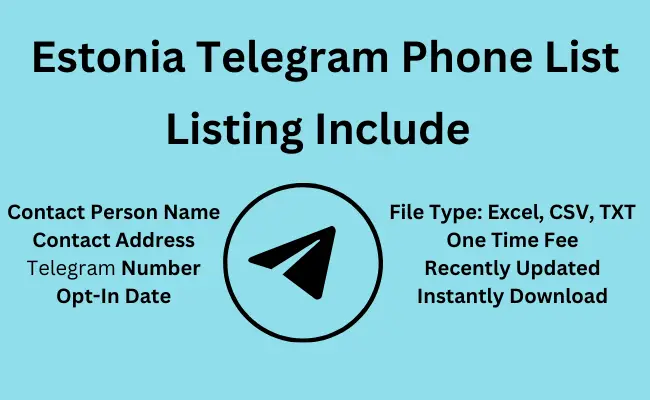 Estonia telegram phone list