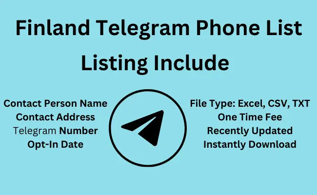 Finland telegram phone list