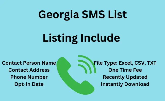 Georgia sms list