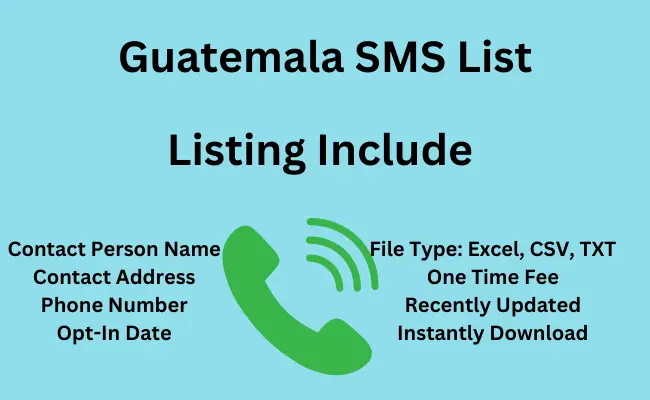 Guatemala sms list