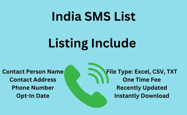 India sms list