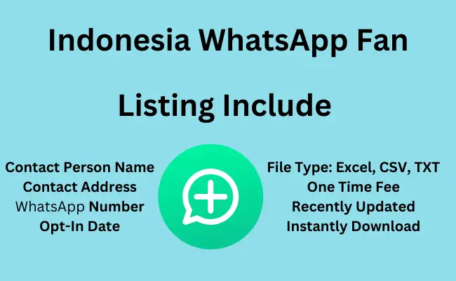 Indonesia whatsapp fan