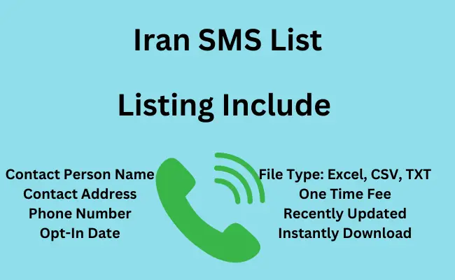 Iran sms list