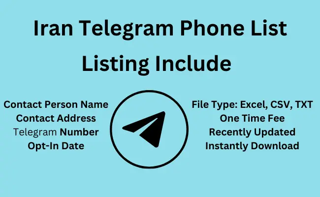 Iran telegram phone list