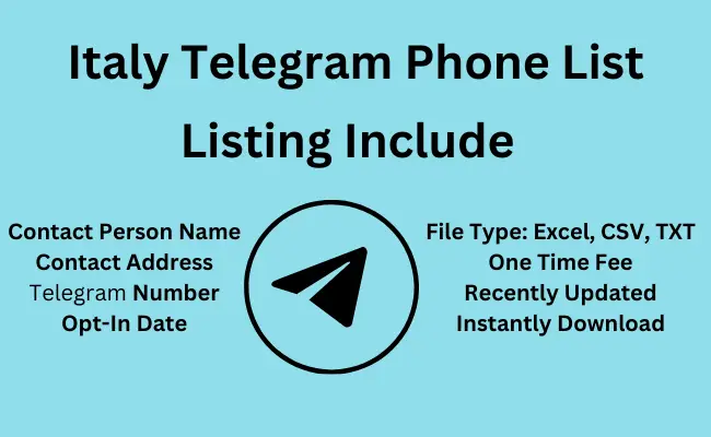 Italy telegram phone list