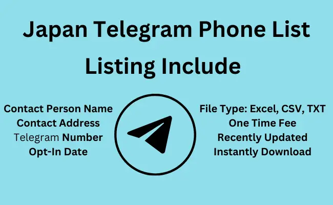 Japan telegram phone list