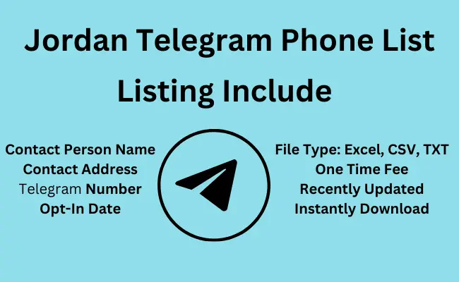 Jordan telegram phone list