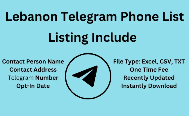 Lebanon telegram phone list
