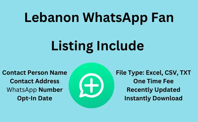 Lebanon whatsapp fan