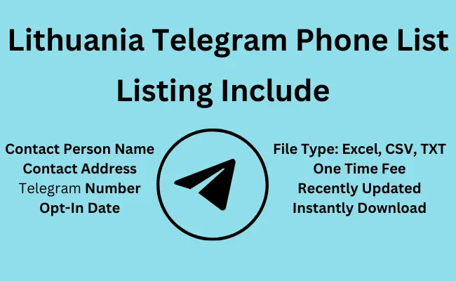Lithuania telegram phone list