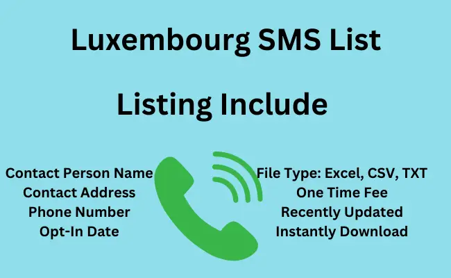 Luxembourg sms list