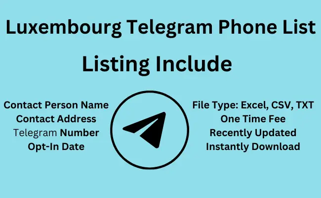 Luxembourg telegram phone list