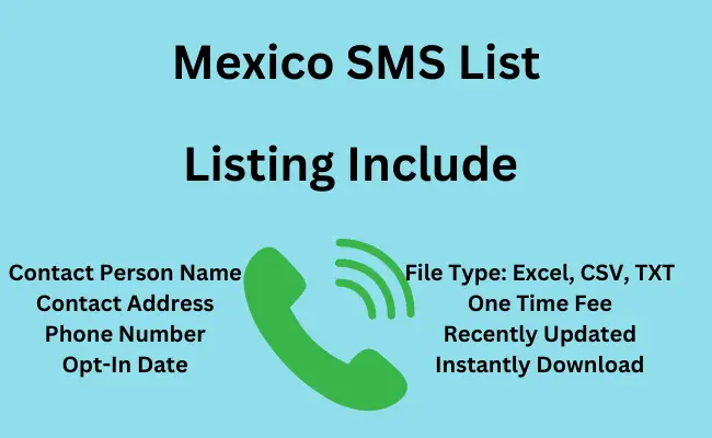 Mexico sms list