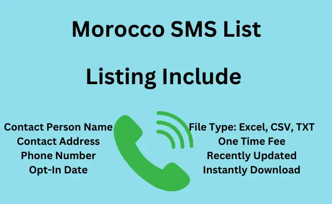 Morocco sms list