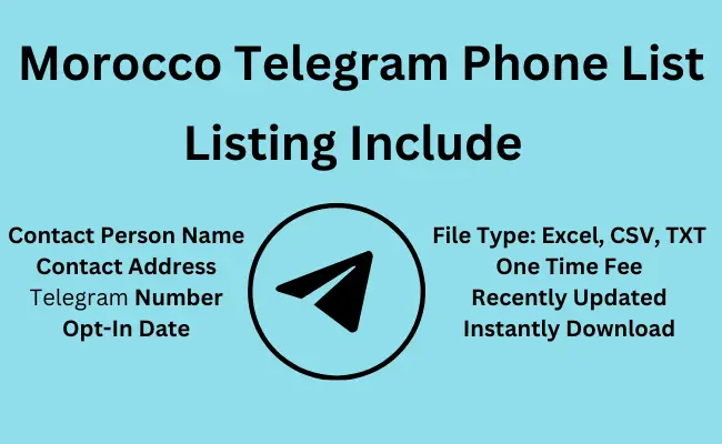 Morocco telegram phone list