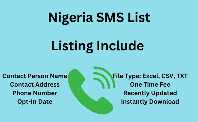 Nigeria sms list