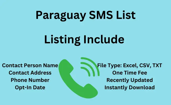 Paraguay sms list