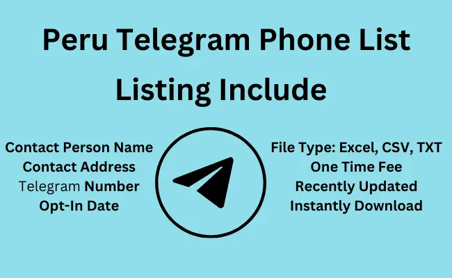 Peru telegram phone list