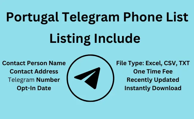 Portugal telegram phone list