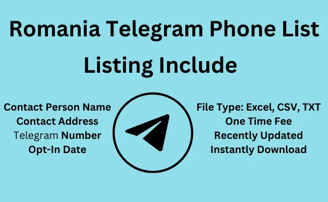 Romania telegram phone list