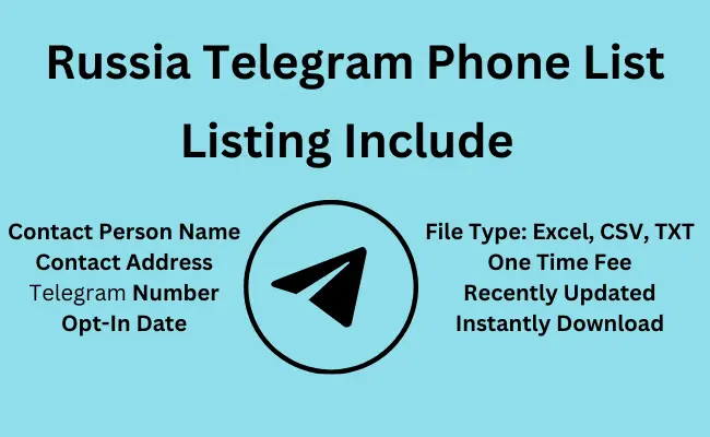 Russia telegram phone list