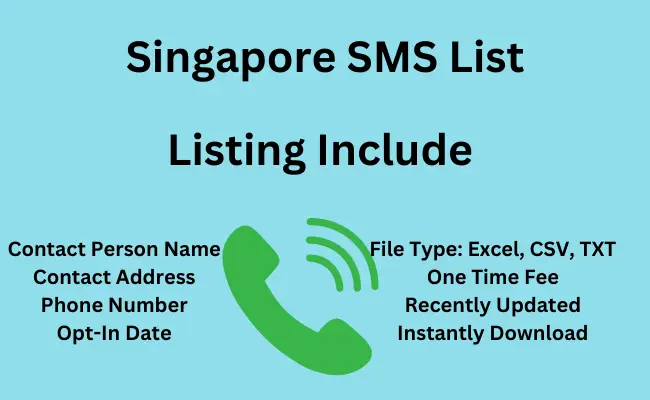 Singapore sms list