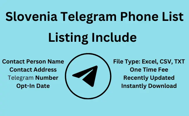 Slovenia telegram phone list