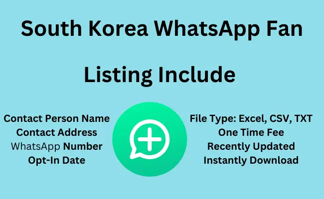 South Korea whatsapp fan