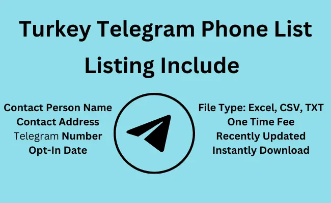 Turkey telegram phone list