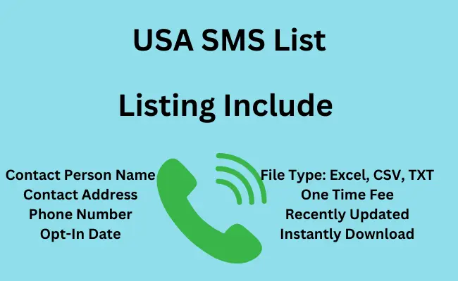 USA sms list